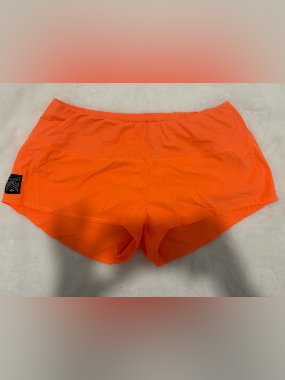 Oiselle Mac Roga Shorts - Bright Orange